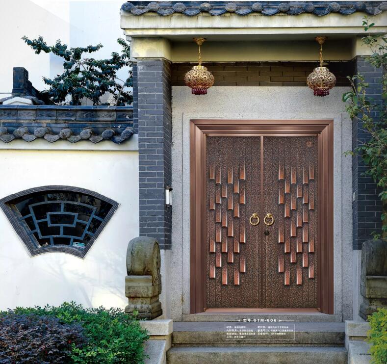 西安天卓新中式銅門，手工鍛打，古典魅力與現代藝術的碰撞