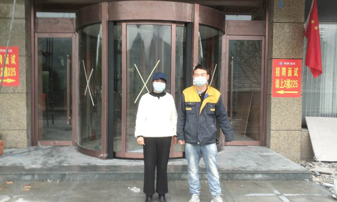 安康石泉酒店兩翼自動旋轉門