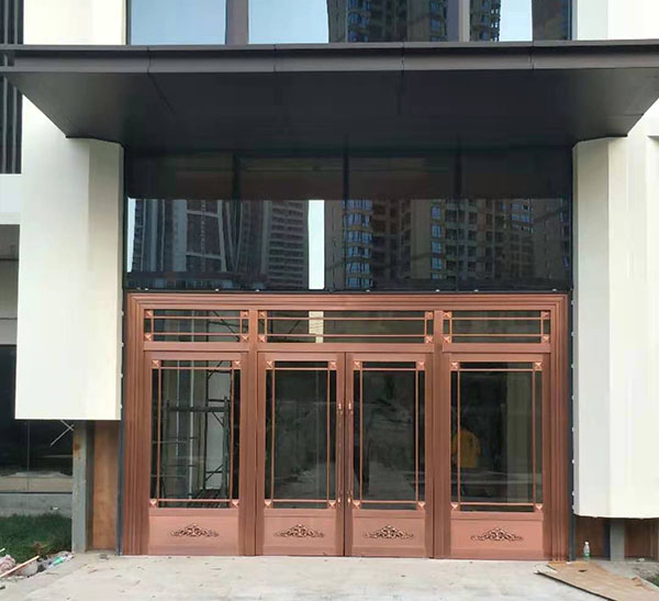 咸陽研究設計院復合銅地彈簧門，自動門