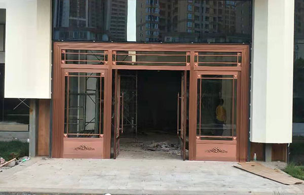 咸陽研究設計院復合銅地彈簧門，自動門