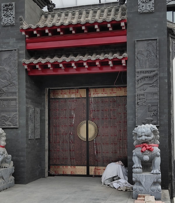 咸陽農村自建房庭院銅門