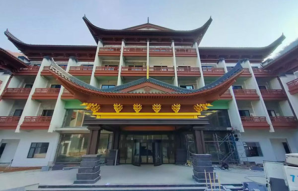 漢中略陽縣漢析里溫泉酒店兩翼旋轉門