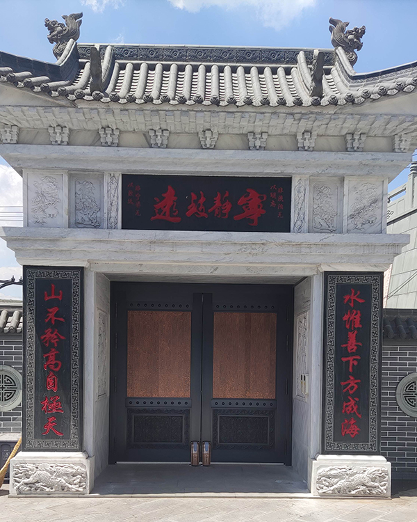 榆林神木市店塔鎮自建房庭院銅門 